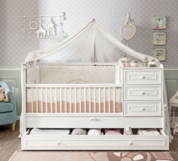 ROMANTIC BABY Детская кровать-трансформер 20.21.1015.00 в Бородино - borodino.mebel54.com | фото