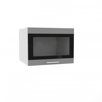 Ройс ГВПГСФ 600 Шкаф верхний горизонтальный (Графит софт/корпус Серый) в Бородино - borodino.mebel54.com | фото