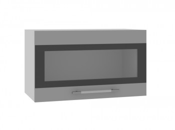 Ройс ГВПГСФ 600 Шкаф верхний горизонтальный (Графит софт/корпус Серый) в Бородино - borodino.mebel54.com | фото