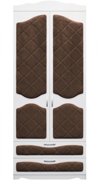 Шкаф 2-х створчатый с ящиками серии Иллюзия 08 Шоколад в Бородино - borodino.mebel54.com | фото