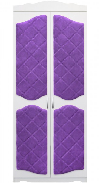 Шкаф 2-х створчатый серии Иллюзия 32 фиолетовый в Бородино - borodino.mebel54.com | фото