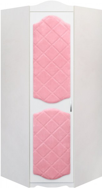 Шкаф угловой Иллюзия 36 Светло-розовый в Бородино - borodino.mebel54.com | фото