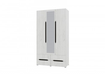 Шкаф 3-х створчатый с ящиками и зеркалом Вега (Прованс) в Бородино - borodino.mebel54.com | фото