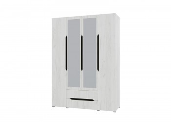 Шкаф 4-х створчатый с ящиками и зеркалами Вега (Прованс) в Бородино - borodino.mebel54.com | фото