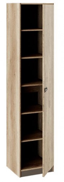 Шкаф для белья «Пилигрим» (Дуб Каньон светлый, Фон серый) в Бородино - borodino.mebel54.com | фото