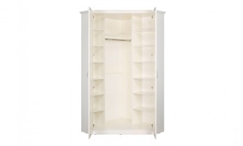Шкаф для одежды 13.124 Ливерпуль (Белый, ясень ваниль НМ-1012-100 ПВХ) в Бородино - borodino.mebel54.com | фото
