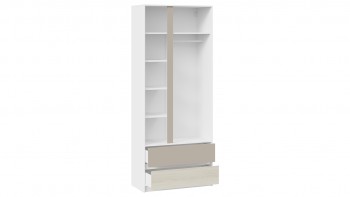Шкаф для одежды комбинированный «Сканди» Дуб Гарден/Белый/Глиняный серый в Бородино - borodino.mebel54.com | фото
