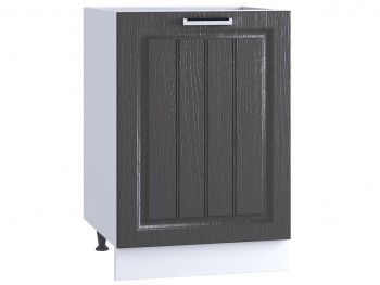 Шкаф нижний 500, ШН 500 (Клен серый/корпус белый) в Бородино - borodino.mebel54.com | фото