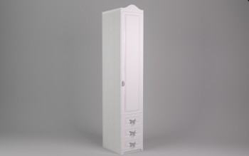 Шкаф угловой Бэлла с ящиками (Выбеленное дерево/Белый) в Бородино - borodino.mebel54.com | фото