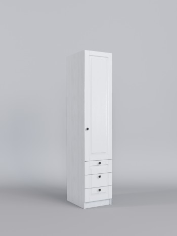 Шкаф угловой (секция с ящиками) Классика (Белый/корпус Выбеленное дерево) в Бородино - borodino.mebel54.com | фото
