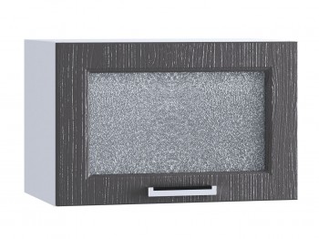 Шкаф верхний горизонтальный со стеклом 500, ШВГС 500 (Клен серый/корпус белый) в Бородино - borodino.mebel54.com | фото