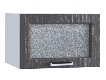 Шкаф верхний горизонтальный со стеклом 510, ШВГС 510 (Клен серый/корпус белый) в Бородино - borodino.mebel54.com | фото