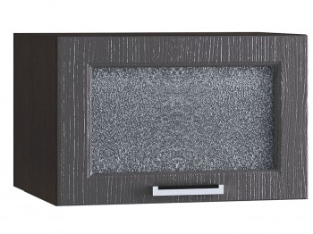 Шкаф верхний горизонтальный со стеклом 510, ШВГС 510 (Клен серый/корпус венге) в Бородино - borodino.mebel54.com | фото