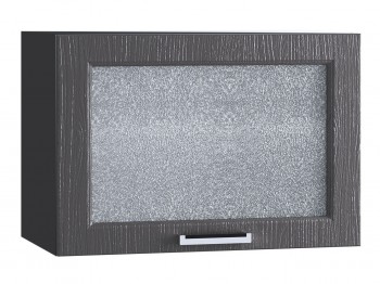 Шкаф верхний горизонтальный со стеклом 609, ШВГС 609 (Клен серый/корпус венге) в Бородино - borodino.mebel54.com | фото