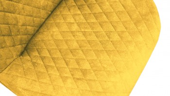 Стул «Оливер» К1С Белый/Микровелюр Wellmart Yellow в Бородино - borodino.mebel54.com | фото