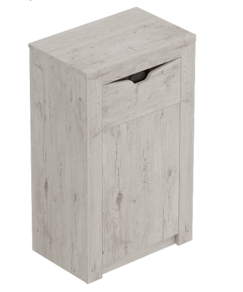 Тумба с дверцей и ящиком Соренто Дуб бонифаций/Кофе структурный матовый в Бородино - borodino.mebel54.com | фото