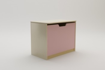 Ящик для игрушек Грэйси (Розовый/корпус Клен) в Бородино - borodino.mebel54.com | фото