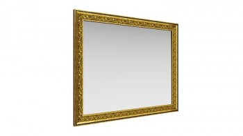 Зеркало навесное "Айрум"/(дуб кальяри / профиль: золото с орнаментом) в Бородино - borodino.mebel54.com | фото